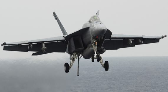 Máy bay chiến đấu F/A-18 Super Hornet Mỹ (ảnh minh họa)