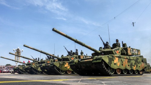 Xe tăng Type 99A Trung Quốc trong lễ duyệt binh ngày 3 tháng 9 năm 2015 (nguồn mạng sina Trung Quốc)