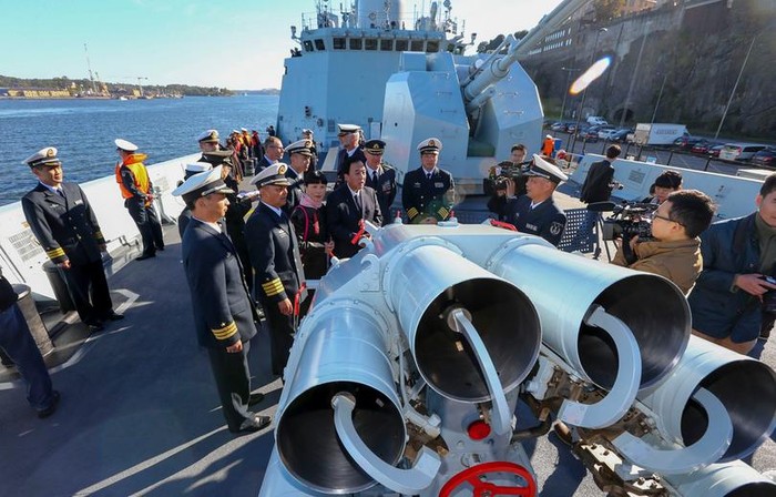 Biên đội tàu chiến Hải quân Trung Quốc đến cảng Stockholm, Thụy Điển