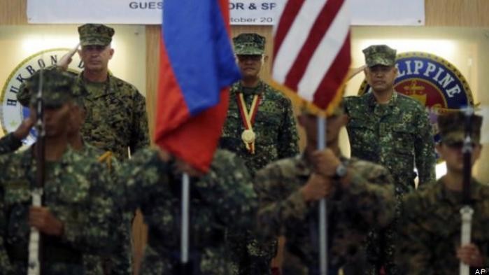 Thủy quân lục chiến Mỹ và Philippines tập trận chung (nguồn bbc Anh)