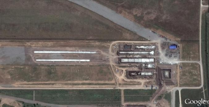 Hình ảnh vệ tinh Trung Quốc đang chế tạo tàu sân bay