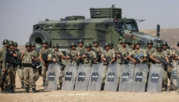 Binh sĩ Thổ Nhĩ Kỳ ở khu vực biên giới với Syria