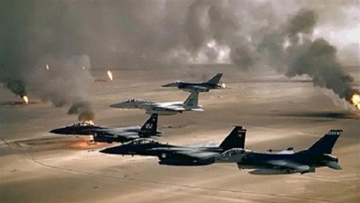 Máy bay chiến đấu của Liên minh các nước Ả rập đứng đầu là Saudi Arabia không kích phiến quân Houthi ở Yemen