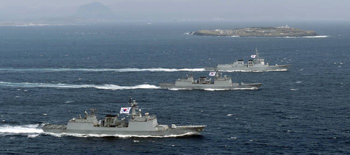 Biên đội tàu khu trục tên lửa lớp KDX-II và KDX-III của Hải quân Hàn Quốc