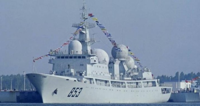 Tàu trinh sát điện tử Thiên Vương Tinh số hiệu 853 Type 815, Hạm đội Nam Hải, Hải quân Trung Quốc