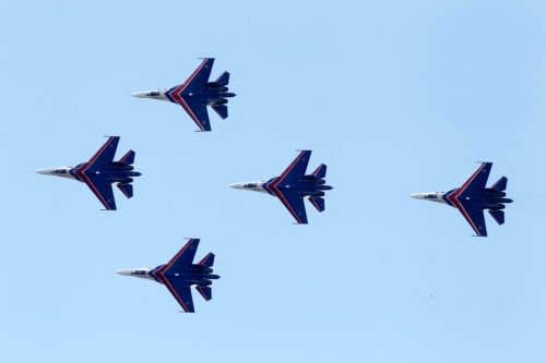 Đội bay biểu diễn Nga tại Triển lãm hàng không Moscow năm 2013