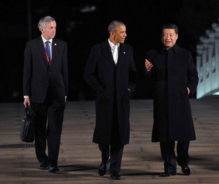 Tổng thống Mỹ Barack Obama tại Bắc Kinh ngày 11/11/2014. Nguồn ảnh: Internet Trung Quốc