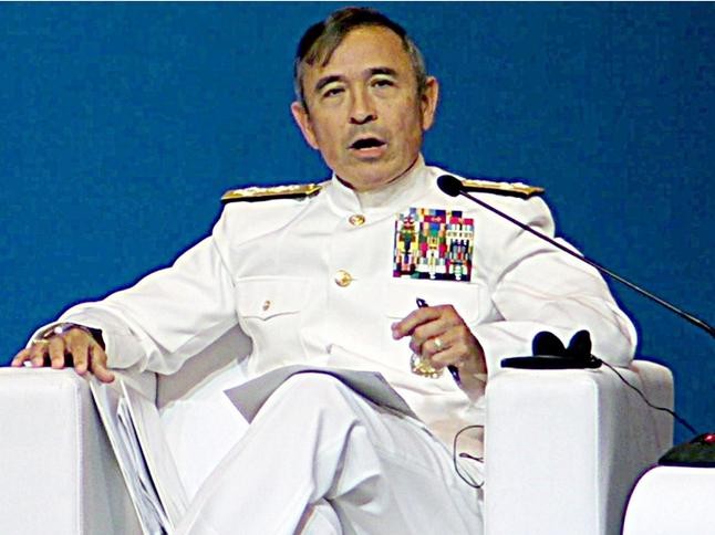 Đô đốc Harry Harris, Tư lệnh Bộ Tư lệnh Thái Bình Dương Mỹ. Nguồn ảnh: Hãng tin CNA Đài Loan/Đa Chiều