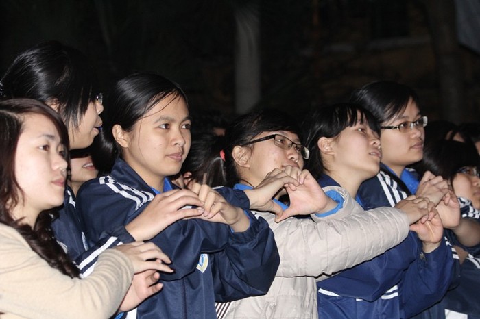Cuộc thi thu hút lượng sinh viên kí túc xá và các trường ĐH trên địa bàn Hà Nội tới xem.