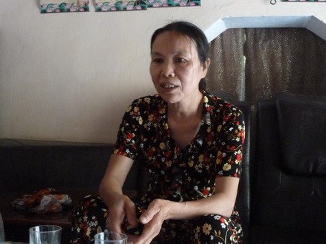 Bà Phạm Thị Ngoãn - người khẳng định bà Đào Lan Anh đang sử dụng bằng cấp không hợp pháp để được đi học.
