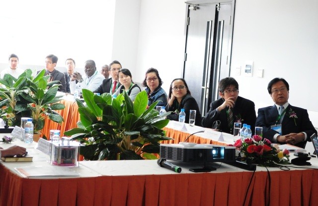 Các đại biểu tham dự Hội nghị tuyển sinh quốc tế tại Đại học FPT.