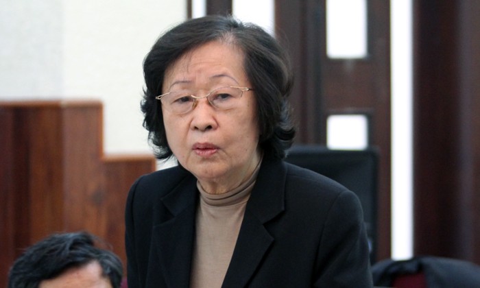 Bà Trần Thị Tâm Đan cho biết, lương giáo viên không thể lấy GDP ra để trả, vì như vậy so với nước ta sẽ rất thấp. Ảnh Xuân Trung