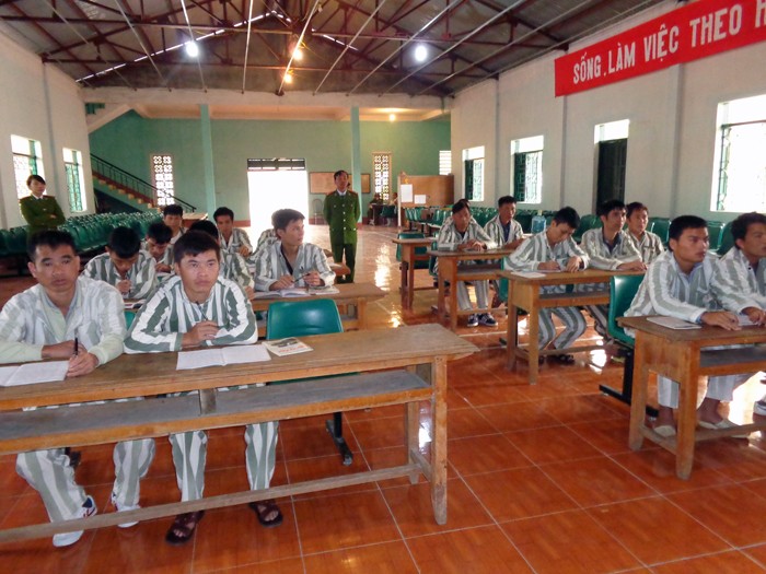 Lớp học xóa mù trong trại giam 5. Ảnh Tâm Tâm
