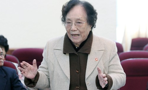 Bà Nguyễn Thị Bình . Ảnh Xuân Trung