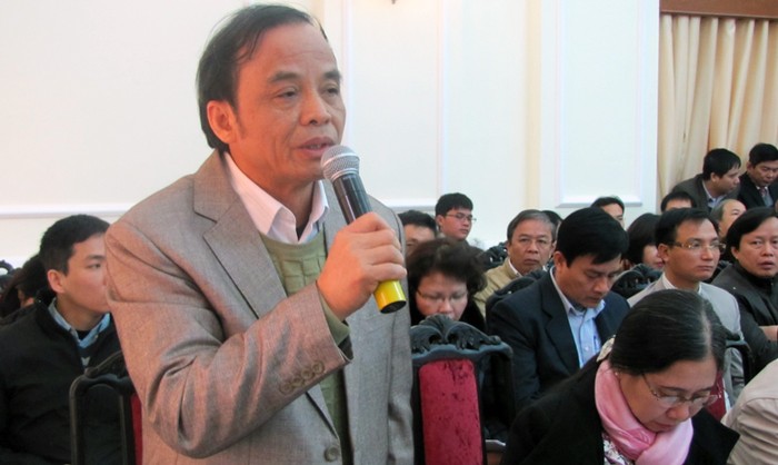 Ông Nguyễn Văn Tuấn - Giám đốc Sở GD&amp;ĐT Nam Định cho biết, mặc dù Bộ GD&amp;ĐT đã phân tích nhiều về con số 20% nhưng tỉnh Nam Định vẫn còn băn khoăn. Ảnh Xuân Trung