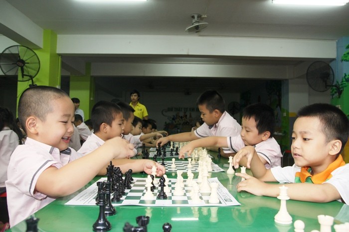 Một giải cờ vua cho học sinh được tổ chức gần đây.