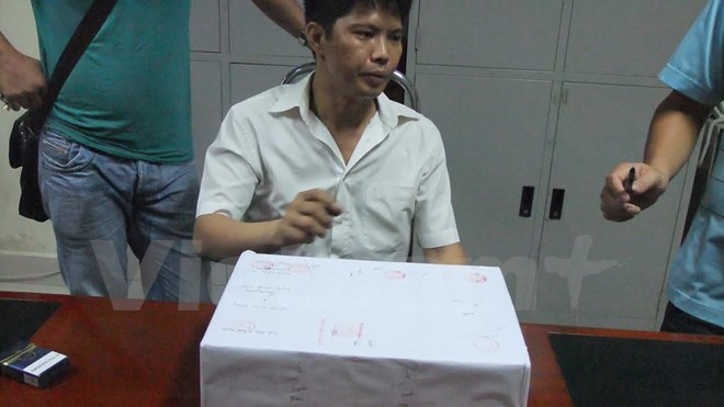 Nguyễn Văn Hải tại cơ quan điều tra.