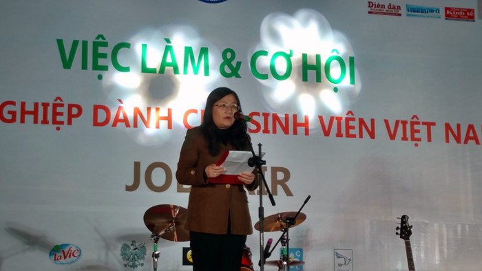 Bà Nguyễn Thị Hải Vân (Cục trưởng Cục trưởng Cục việc làm, Bộ Lao động – Thương binh và Xã hội).