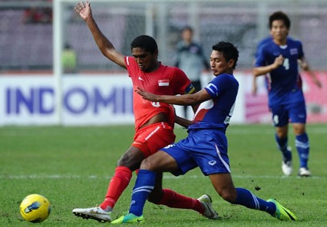 Thắng U.23 Thái Lan nhưng U.23 Singapore vẫn bị loại