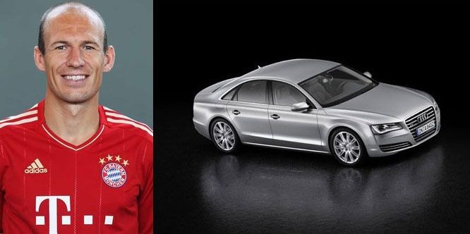 Arjen Robben chơi trội với chiếc xế hộp đình đám Audi A8