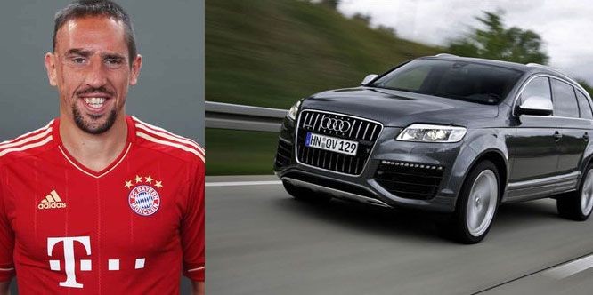 Giống như Gomez, tiền vệ tài năng Franck Ribery cũng sở hữu chiếc Audi Q7 V12