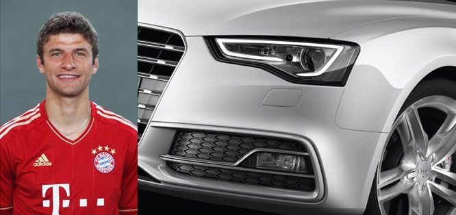 Tiền đạo Thomas Muller sở hữu chiếc xế hộp Audi RS5 màu trắng
