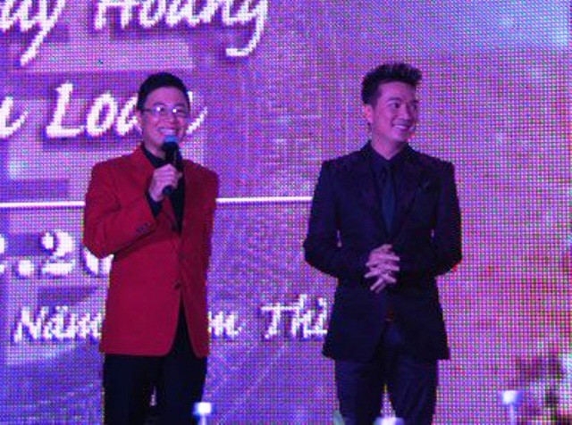 Mr Đàm và MC nổi tiếng Lê Anh cũng tham gia trong siêu đám cưới tại Hà Tĩnh (Ảnh: VietNamNet)