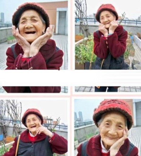 3. Bức hình của một cụ già gần 100 tuổi chụp ảnh xì- ten như thiếu nữ 18 nhận được 10.275 lượt like. Cuộc đời cụ vất vả nhiều, giờ khi đã bách niên, có thể dành chút thời gian hưởng thụ cuộc sống, Cụ muốn mình lúc nào cũng phải thật vui vẻ.