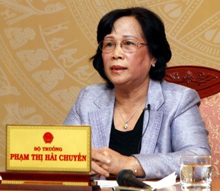 Bà Phạm Thị Hải Chuyền - Bộ trưởng Bộ LĐTB - XH