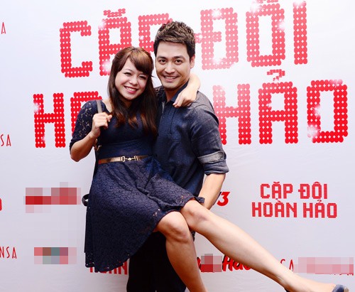 Phan Anh và Thái Trinh tại chương trình Cặp đôi hoàn hảo.