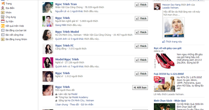 "Nữ hoàng nội y Ngọc Trinh cũng bị giả mạo rất nhiều trên Facebook.