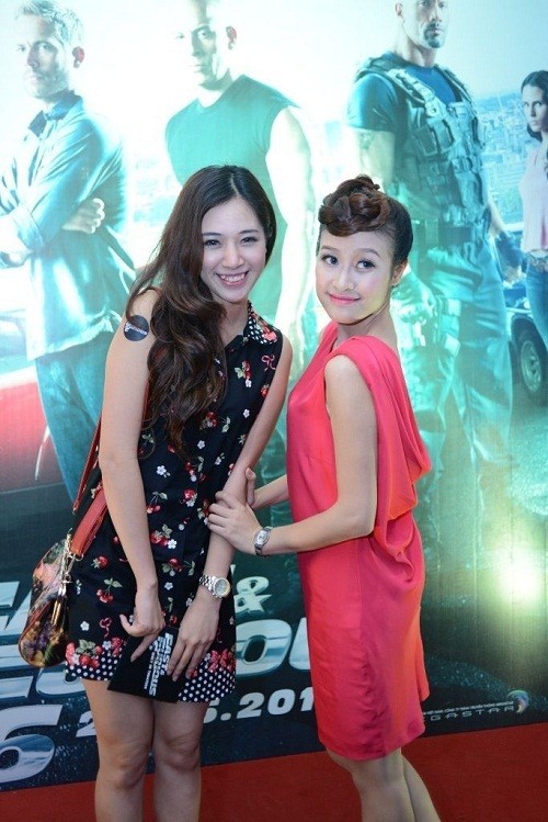 Hotgirl Hà Min và MC Thùy Linh.