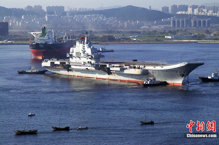 Tàu sân bay Thi Lang lớp Varyag Trung Quốc mua lại của Ukraine vẫn còn đang tu sửa và chạy thử lần thứ 10