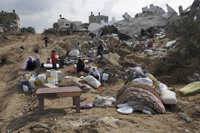 Dải Gaza hoang tàn vì những đợt không kích của Israel