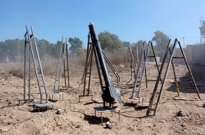 Một bãi phóng rocket của Hamas