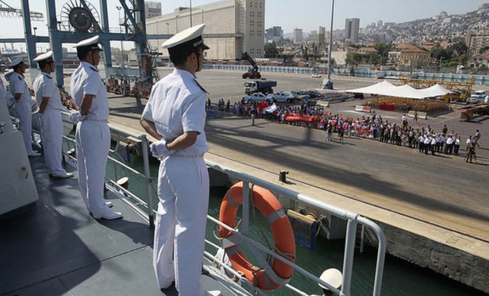Khu trục hạm Thanh Đảo của hải quân Trung Quốc tới thăm quân cảng Haifa của Israel hồi tháng 8