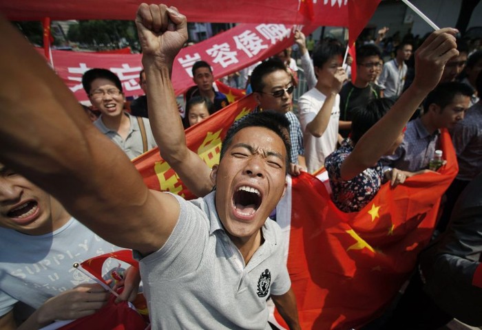 Các cuộc biểu tình chống Nhật rầm rộ khắp Trung Quốc hồi tháng 9.