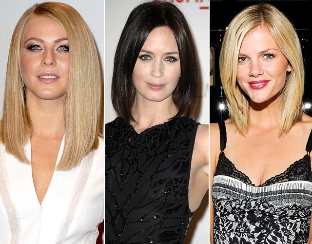 Kiểu tóc bob dài là xu hướng cách tân từ kiểu đầu bob phổ biến của Victoria Beckham trong năm 2010, Julianne Hough, Emily Blunt và Brooklyn Decker đều đẹp với kiểu tóc này.