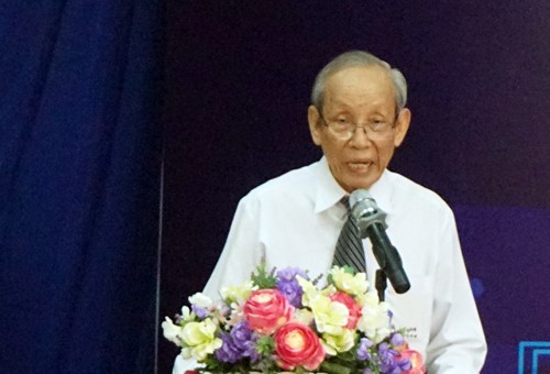 Giáo sư Trần Hồng Quân - Chủ tịch Hiệp hội Các trường Đại học và Cao đẳng Việt Nam. (Ảnh: H.L)