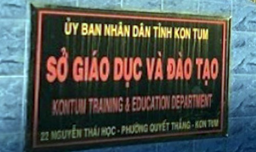 Sở Giáo dục và Đào tạo tỉnh Kon Tum. (Ảnh: H.L)