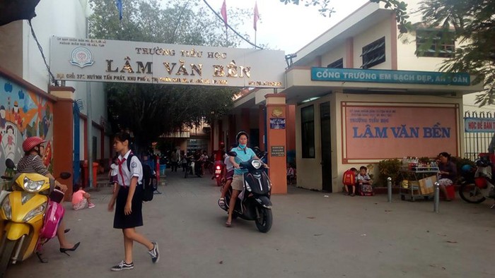 Trường Tiểu học Lâm Văn Bền. (Ảnh: H.L)