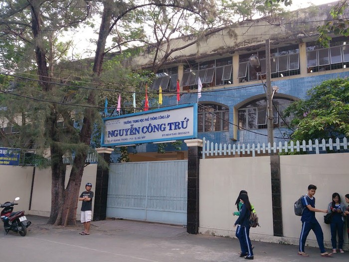 Trường Trung học phổ thông Nguyễn Công Trứ. (Ảnh: H.L)