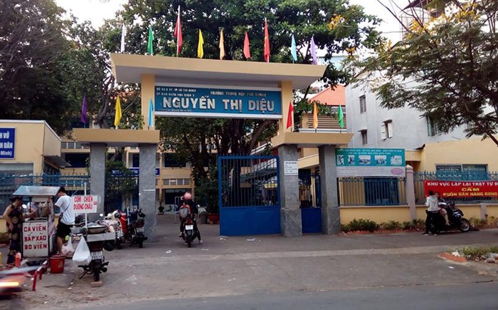 Trường Trung học phổ thông Nguyễn Thị Diệu. (Ảnh: H.L)