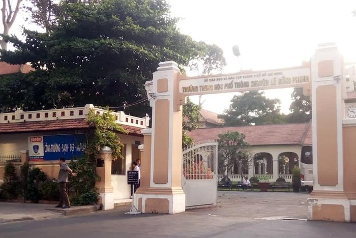 Trường Trung học phổ thông chuyên Lê Hồng Phong. (Ảnh: H.L)