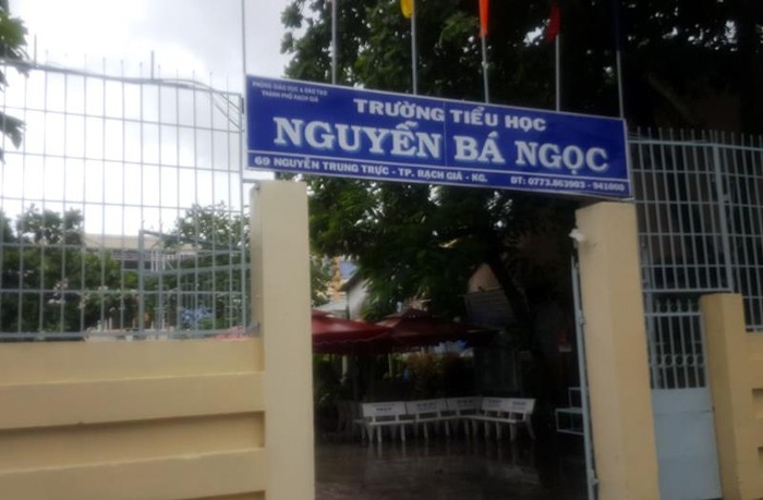 Trường Tiểu học Nguyễn Bá Ngọc. (Ảnh: M.A)