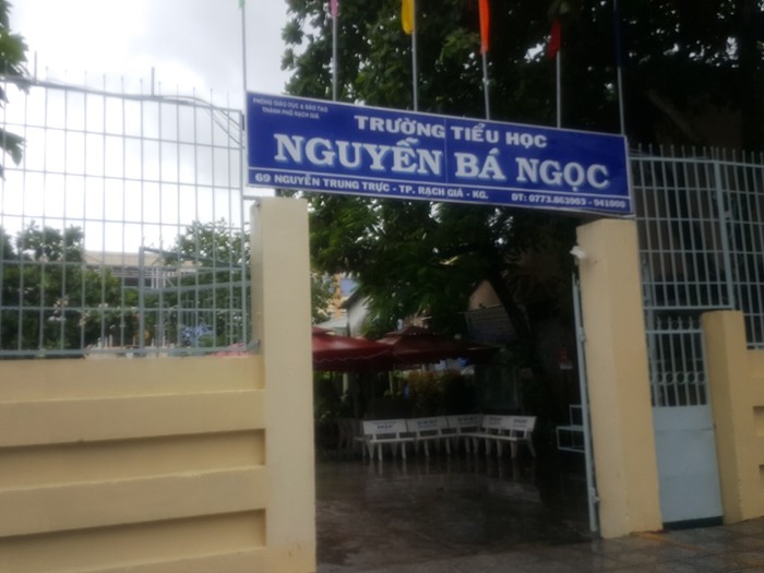 Trường Tiểu học Nguyễn Bá Ngọc. (Ảnh: M.A)