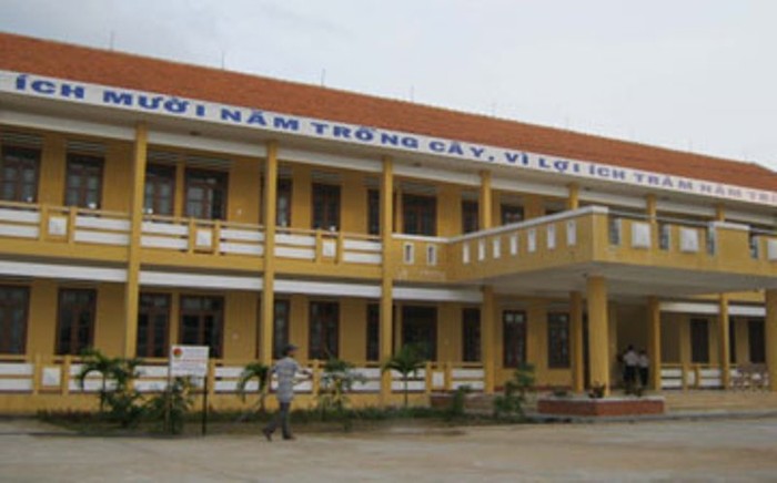 Trường Trung học cơ sở Tôn Đức Thắng. (Ảnh: Báo điện tử Phú Yên)