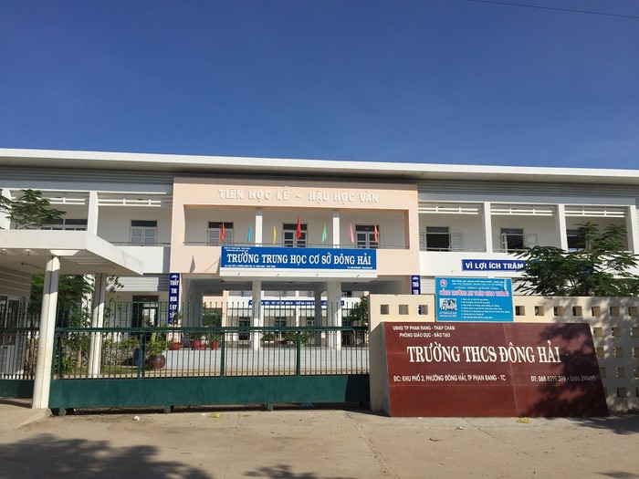 Trường Trung học cơ sở Đông Hải. (Ảnh: ninhthuan.edu.vn)