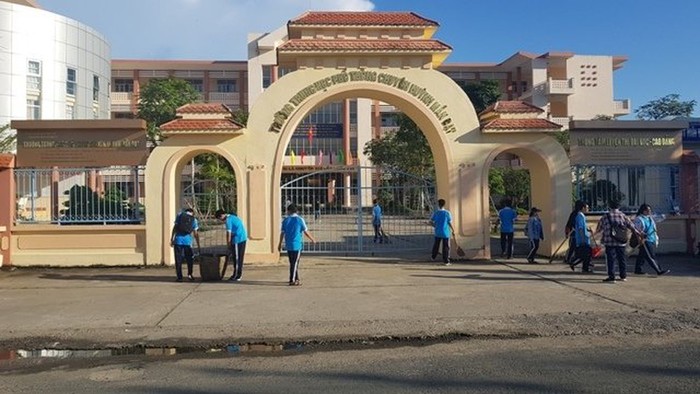 Trường Trung học phổ thông Huỳnh Mẫn Đạt. (Ảnh: Báo Nhân Dân điện tử)