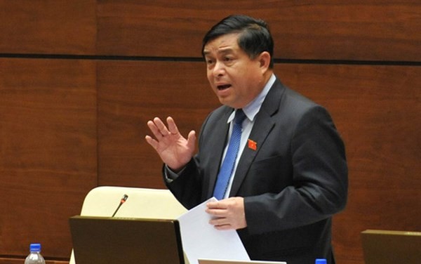 Bộ trưởng Bộ Kế hoạch và Đầu tư - ông Nguyễn Chí Dũng. (Ảnh: Quochoi.vn)